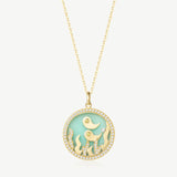 Lab-Grown Diamond Yin- Yang Necklace in 14K Gold