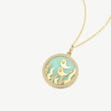 Lab-Grown Diamond Yin- Yang Necklace in 14K Gold
